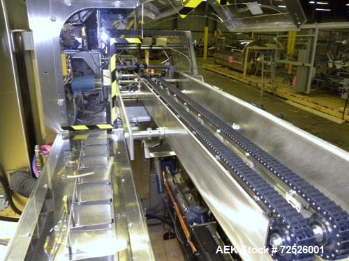 Used Jones Criterion 2000 (IM-C2K) Automatic Intermittent Motion Horizontal Cartoner. Capable of speeds from 20 to 66 cartons per minute. Reverse Tuck flap closures   Has 6" centers for a carton size...