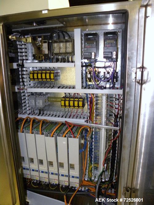 Used Jones Criterion 2000 (IM-C2K) Automatic Intermittent Motion Horizontal Cartoner. Capable of speeds from 20 to 66 cartons per minute. Reverse Tuck flap closures   Has 6" centers for a carton size...