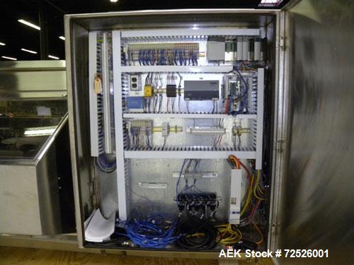 Used Jones Criterion 2000 (IM-C2K) Automatic Intermittent Motion Horizontal Cartoner. Capable of speeds from 20 to 66 cartons per minute. Reverse Tuck flap closures   Has 6" centers for a carton size...