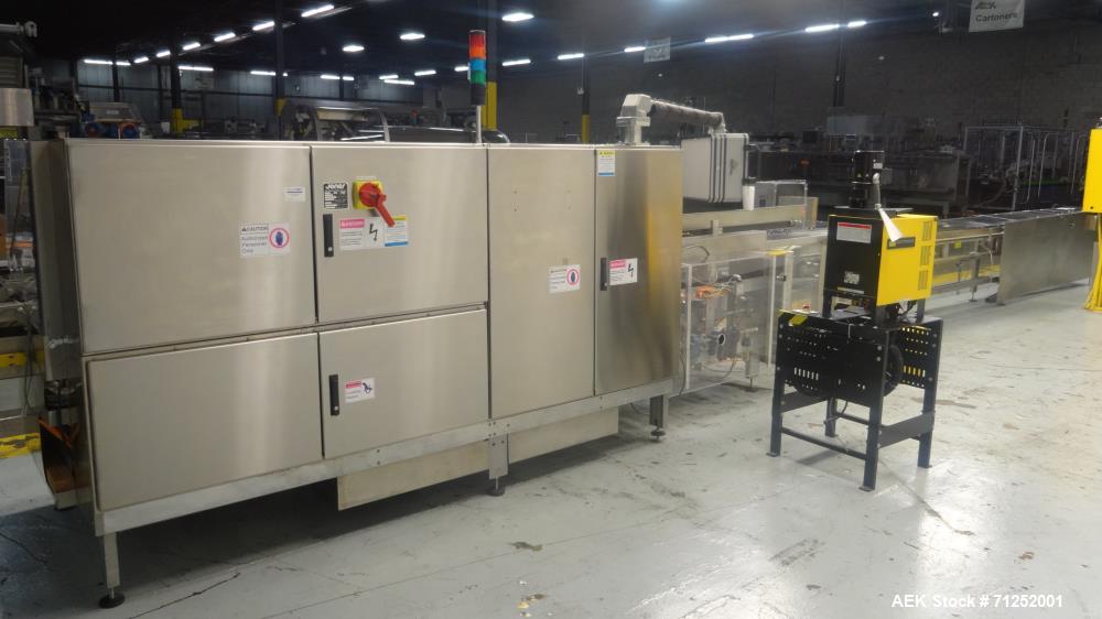 Used Jones Model Legacy Automatic Bottle Load Horizontal Glue Pharmaceutical Ca