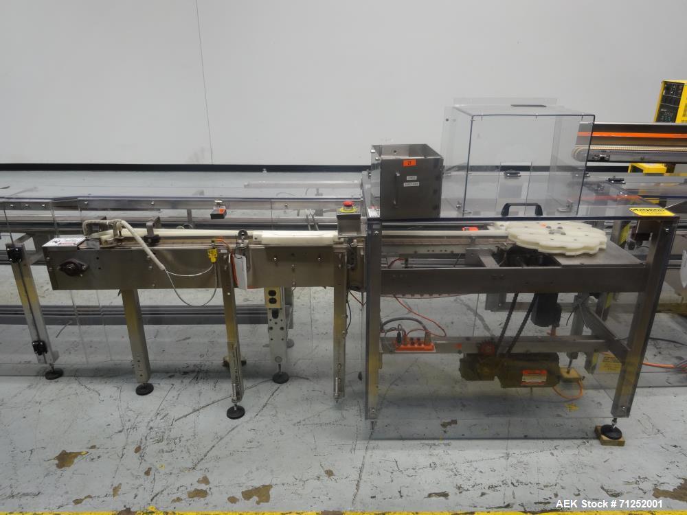 Used Jones Model Legacy Automatic Bottle Load Horizontal Glue Pharmaceutical Ca
