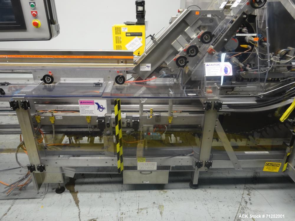 Used Jones Model Legacy Automatic Bottle Load Horizontal Glue Pharmaceutical Ca