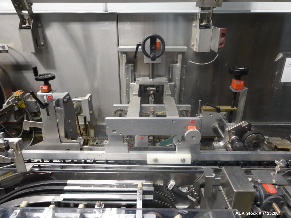 Used Jones Model Legacy Automatic Bottle Load Horizontal Glue Pharmaceutical Ca