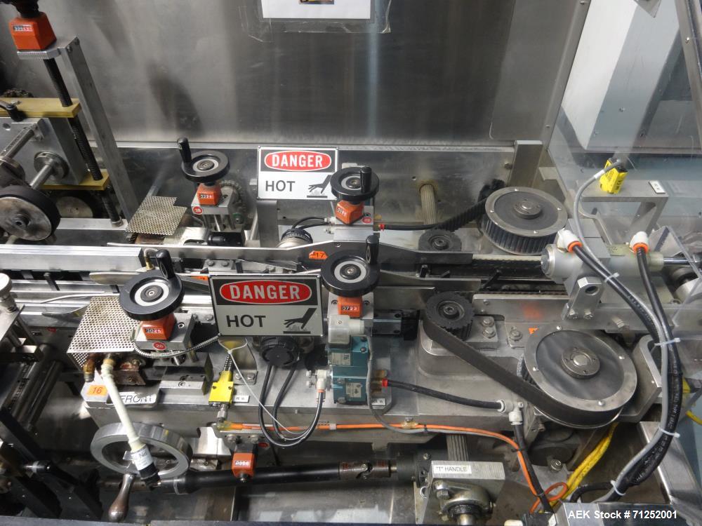 Used Jones Model Legacy Automatic Bottle Load Horizontal Glue Pharmaceutical Ca