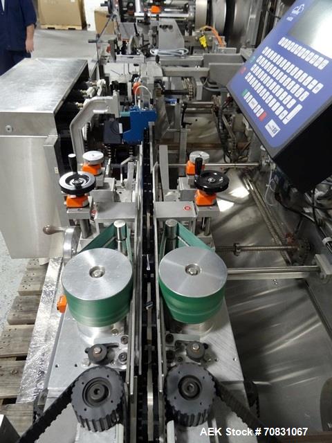 Used- Jones Model Legacy CSC Automatic Bottle Load Cartoner