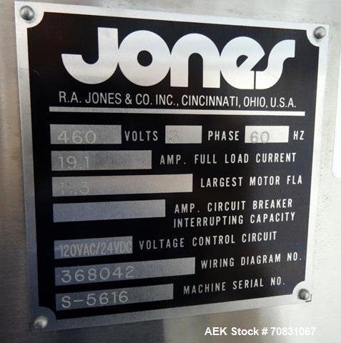 Used Jones Model Legacy CSC Automatic Bottle Load Cartoner