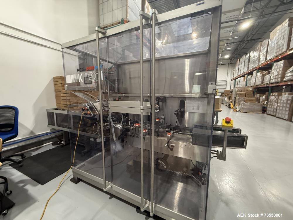Used ACG Pam-Pac Automatic Horizontal Cartoner – Model K120i, 120 Cartons/Min