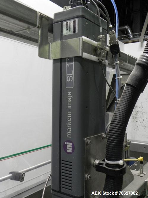 Used Kliklok (Woodman) Model SFR Automatic Horizontal Cartoner capable of speeds from 30 to 120 cartons per minute. 12" centers for a carton size range: Length - 2" to 10.2" or 50 mm to 260 mm, Width...