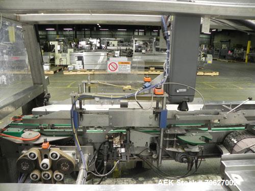 Used Kliklok (Woodman) Model SFR Automatic Horizontal Cartoner capable of speeds from 30 to 120 cartons per minute. 12" centers for a carton size range: Length - 2" to 10.2" or 50 mm to 260 mm, Width...