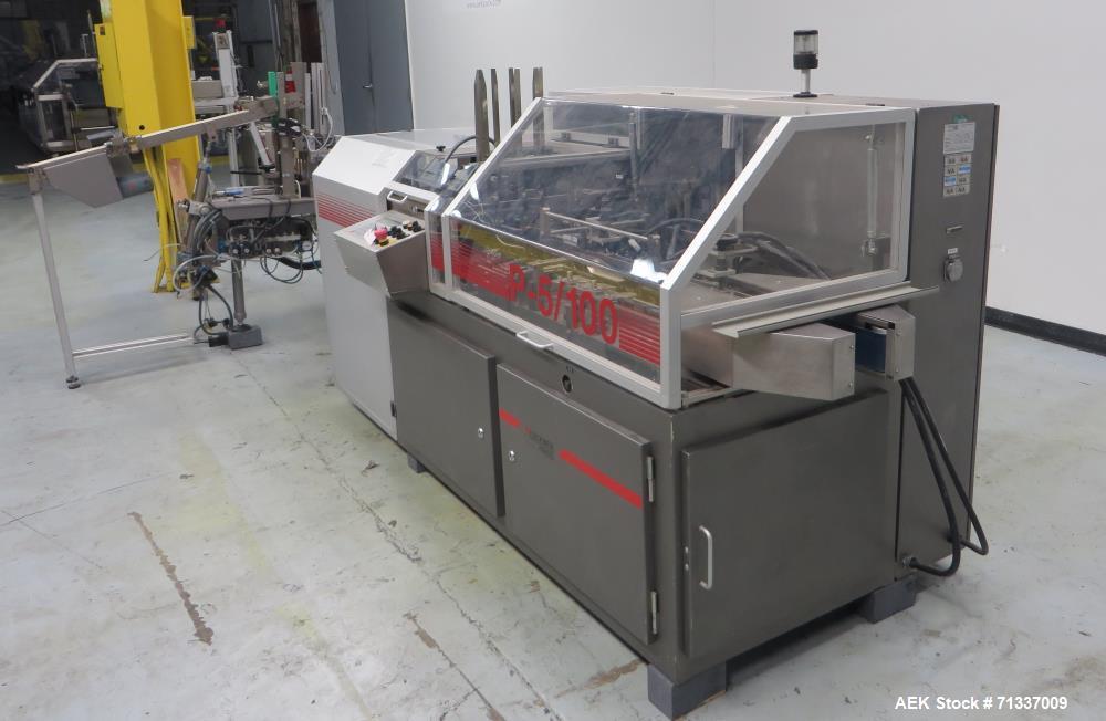 Used Klockner Model P-5/100 Automatic Horizontal Blister Pack Cartoner