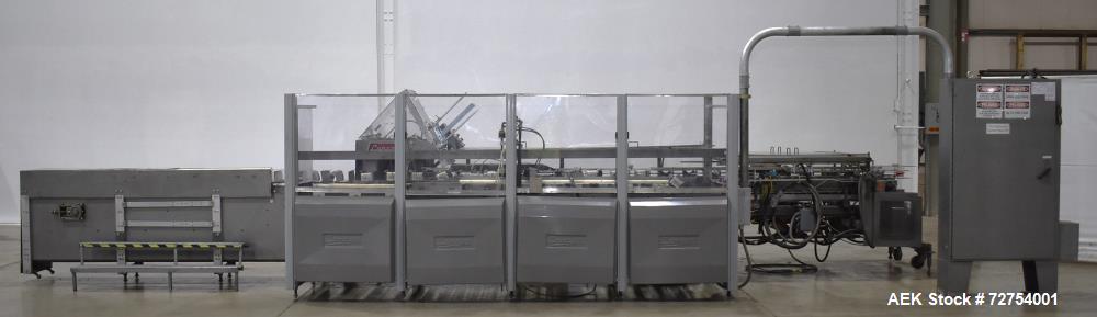 Langen Model B1-AL Automatic Cartoner with Nordson Hot Melt