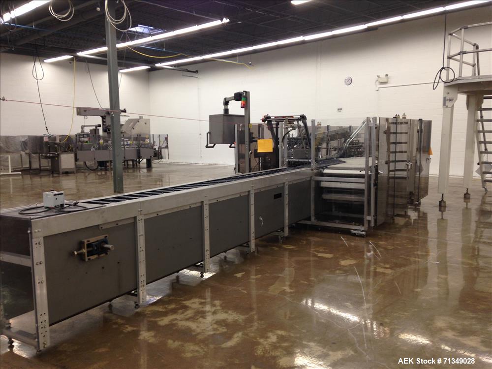 Used Langen B1-AL Automatic Horizontal Cartoner 6" Centers Hot Melt