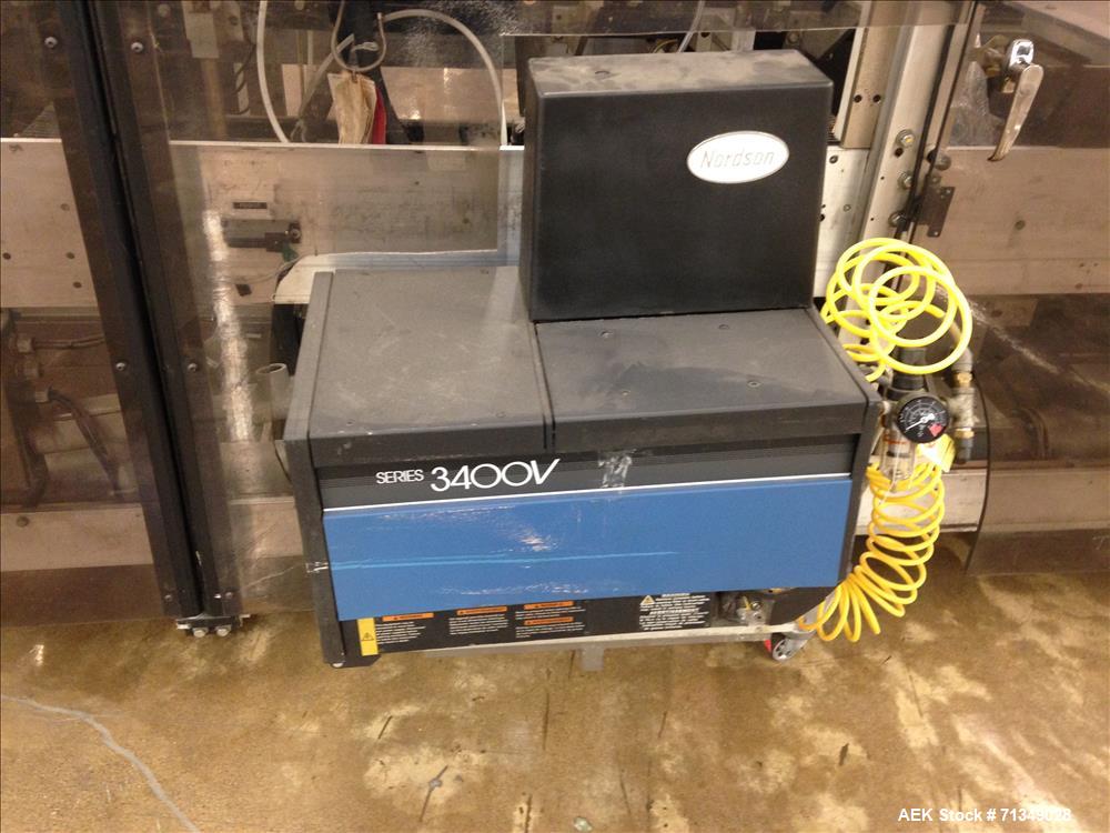 Used Langen B1-AL Automatic Horizontal Cartoner 6" Centers Hot Melt