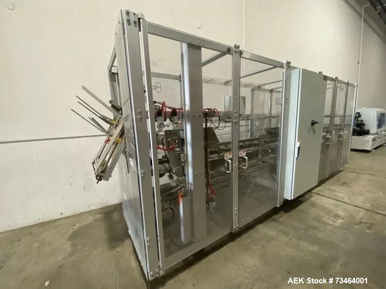 Used Langen B1M Horizontal Glue Cartoner – Up to 120 CPM, Nordson ProBlue 7 Hot Melt System