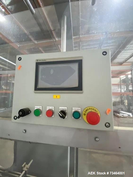 Used Langen B1M Horizontal Glue Cartoner – Up to 120 CPM, Nordson ProBlue 7 Hot Melt System