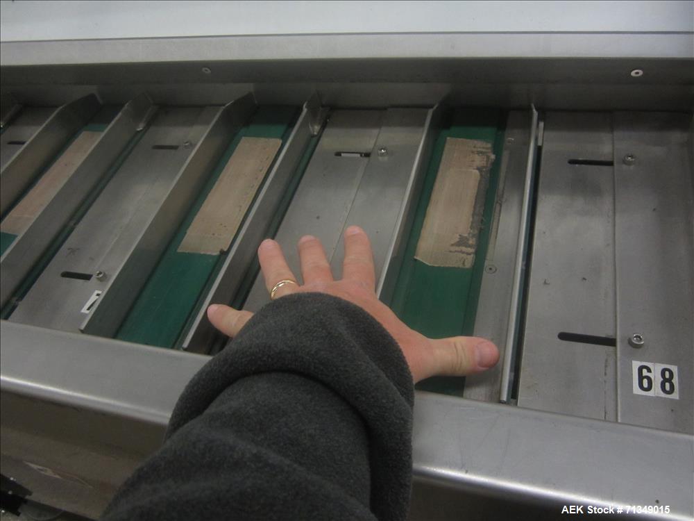 Used Langen MC-SCA Automatic Horizontal Cartoner with 9" centers Nordson Hot Me