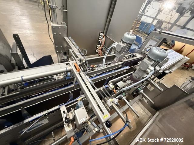 Used M-Pac Langen Maestro-I Automatic Horizontal Glue Cartoner with LSP Pouch Loader – Up to 300 Cartons Per Minute