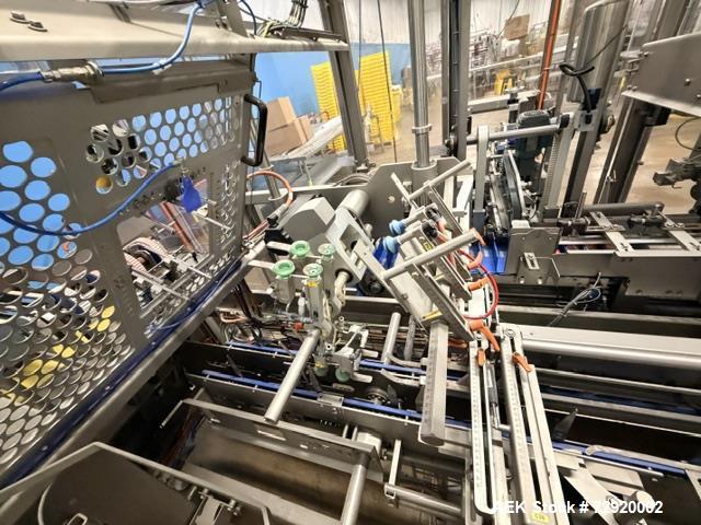 Used M-Pac Langen Maestro-I Automatic Horizontal Glue Cartoner with LSP Pouch Loader – Up to 300 Cartons Per Minute