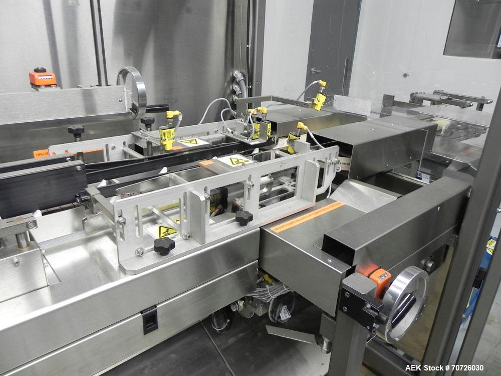 Used MGS Eclipse Servo Driven Horizontal Intermittent Motion Cartoner capable of speeds up to 90 cartons per minute. This machine is in excellent condition and has been lightly used. Application list...