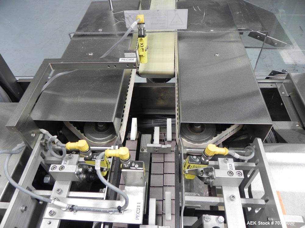 Used MGS Eclipse Servo Driven Horizontal Intermittent Motion Cartoner capable of speeds up to 90 cartons per minute. This machine is in excellent condition and has been lightly used. Application list...
