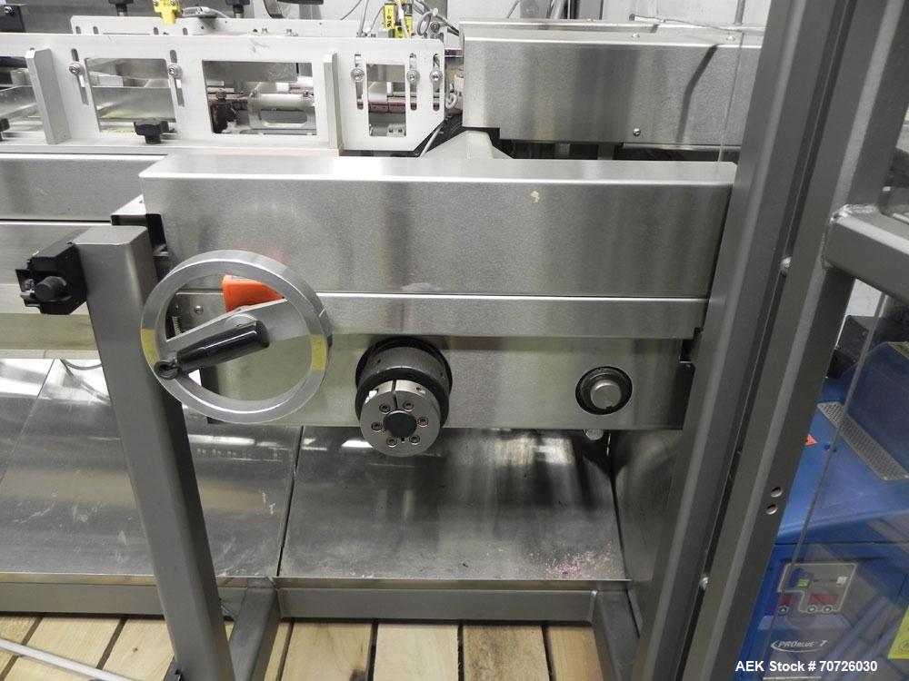 Used MGS Eclipse Servo Driven Horizontal Intermittent Motion Cartoner capable of speeds up to 90 cartons per minute. This machine is in excellent condition and has been lightly used. Application list...