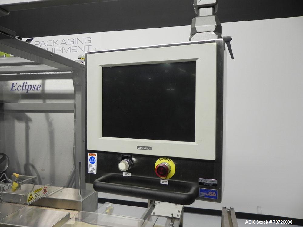 Used MGS Eclipse Servo Driven Horizontal Intermittent Motion Cartoner capable of speeds up to 90 cartons per minute. This machine is in excellent condition and has been lightly used. Application list...