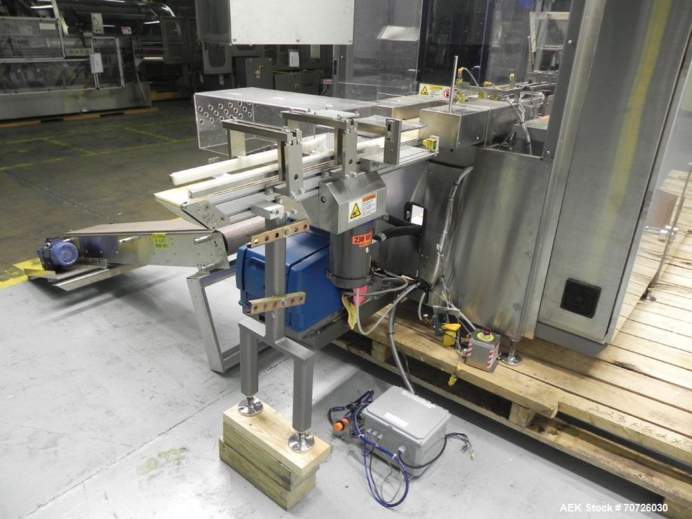 Used MGS Eclipse Servo Driven Horizontal Intermittent Motion Cartoner capable of speeds up to 90 cartons per minute. This machine is in excellent condition and has been lightly used. Application list...