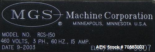 Used MGS Model RCS-150 Automatic Horizontal Cartoner 
