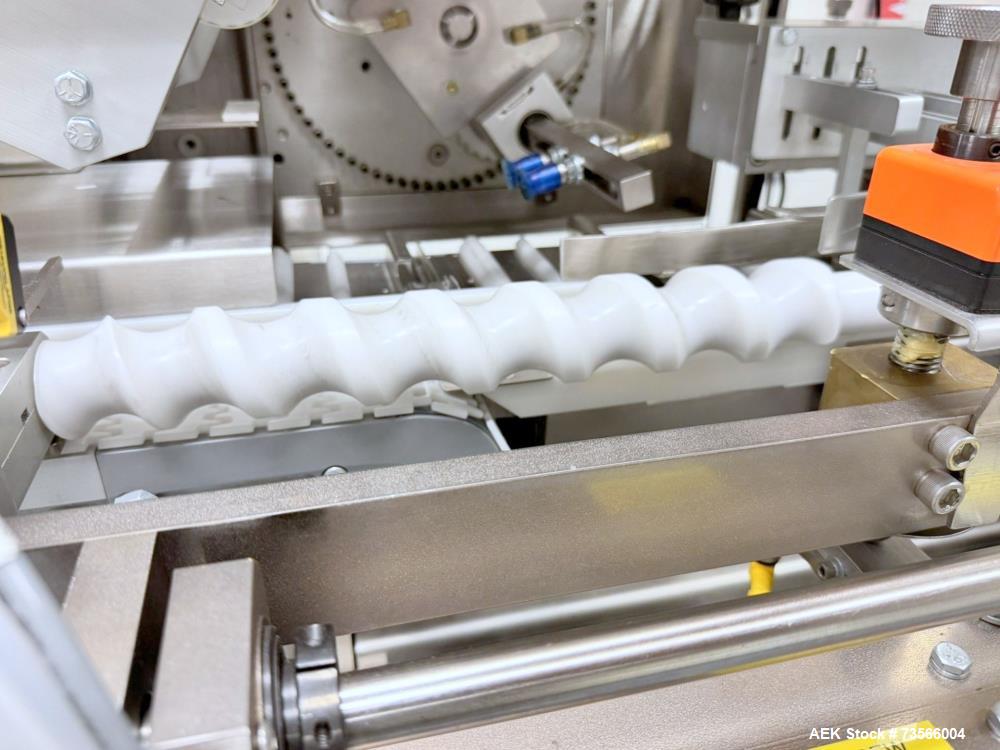 Used MGS Machine Stealth Horizontal Continuous Motion Cartoner, Serial# 14127, Year 2010. With Allen-Bradley PanelView Plus 1000, Nordson glue unit, panel & assorted parts.