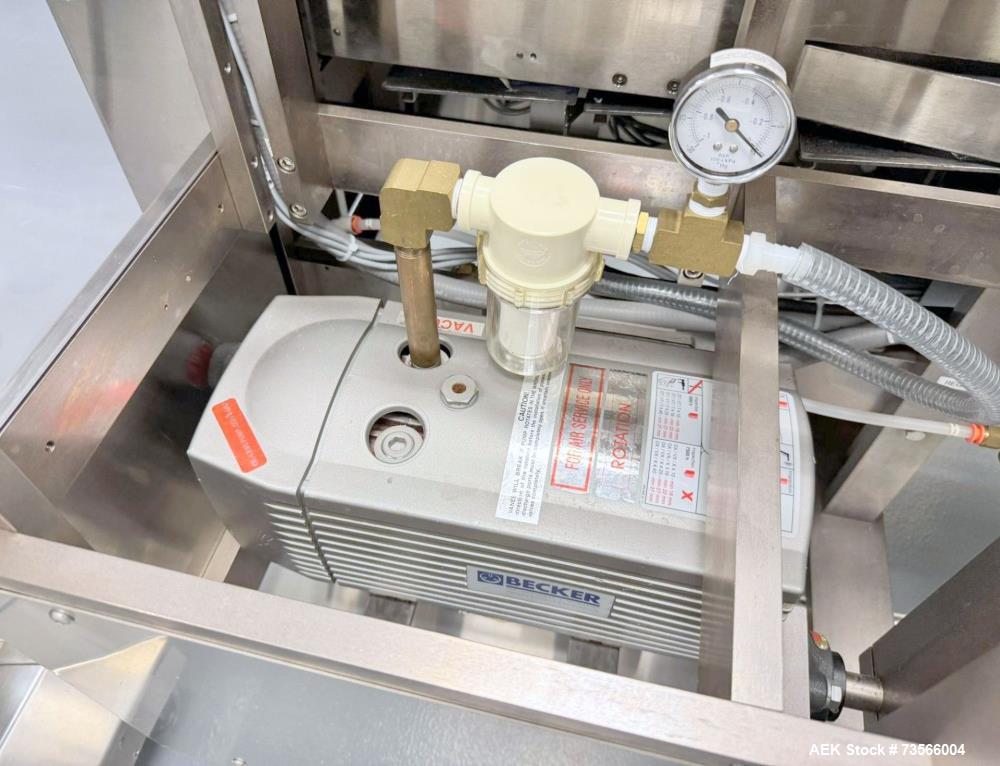 Used MGS Machine Stealth Horizontal Continuous Motion Cartoner, Serial# 14127, Year 2010. With Allen-Bradley PanelView Plus 1000, Nordson glue unit, panel & assorted parts.