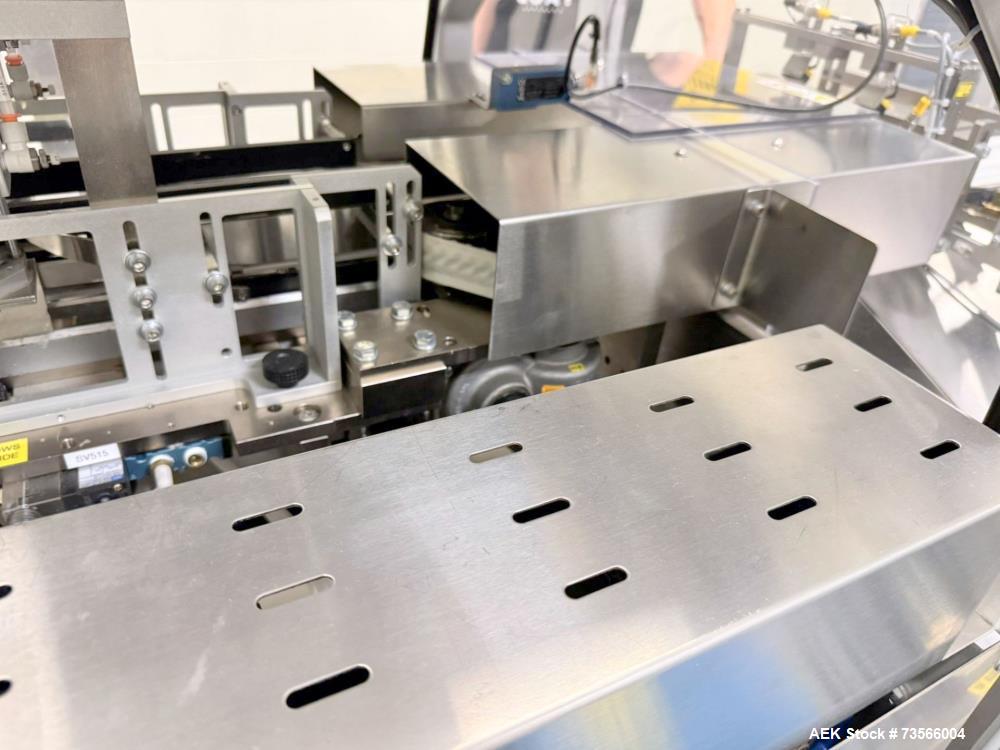 Used MGS Machine Stealth Horizontal Continuous Motion Cartoner, Serial# 14127, Year 2010. With Allen-Bradley PanelView Plus 1000, Nordson glue unit, panel & assorted parts.