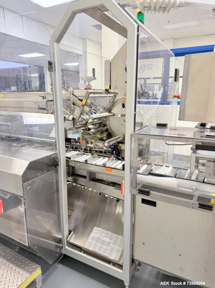 Used MGS Machine Stealth Horizontal Continuous Motion Cartoner, Serial# 14127, Year 2010. With Allen-Bradley PanelView Plus 1000, Nordson glue unit, panel & assorted parts.