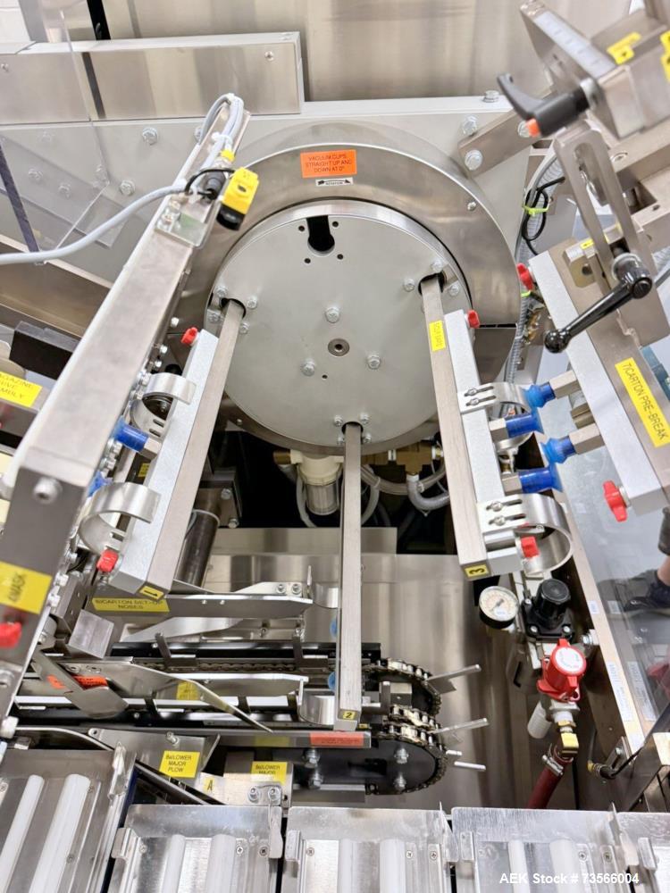 Used MGS Machine Stealth Horizontal Continuous Motion Cartoner, Serial# 14127, Year 2010. With Allen-Bradley PanelView Plus 1000, Nordson glue unit, panel & assorted parts.