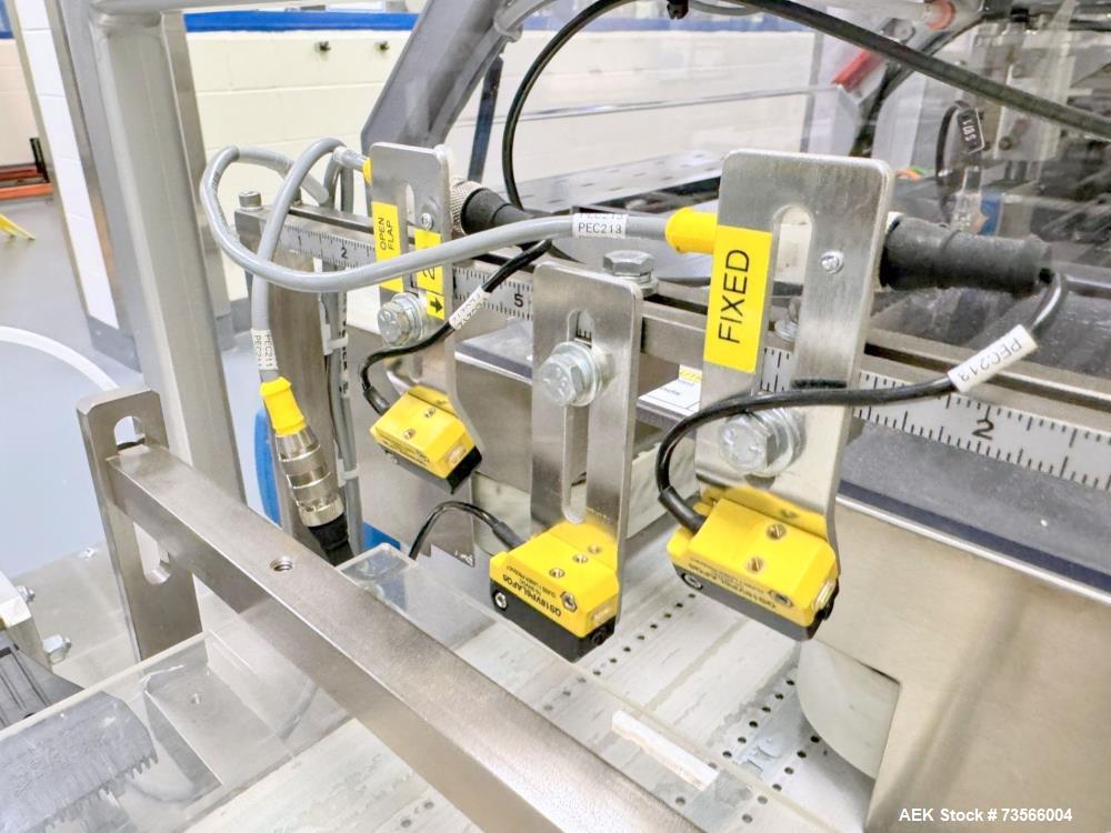 Used MGS Machine Stealth Horizontal Continuous Motion Cartoner, Serial# 14127, Year 2010. With Allen-Bradley PanelView Plus 1000, Nordson glue unit, panel & assorted parts.