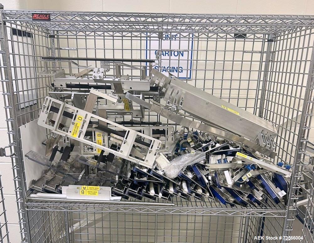 Used MGS Machine Stealth Horizontal Continuous Motion Cartoner, Serial# 14127, Year 2010. With Allen-Bradley PanelView Plus 1000, Nordson glue unit, panel & assorted parts.