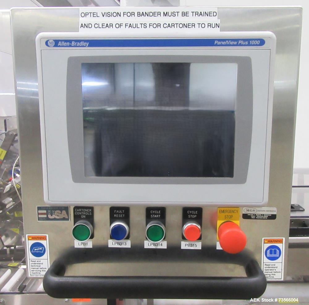 MGS Stealth Pharmaceutical Cartoner | Allen Bradley | Optel Vision | For Sale