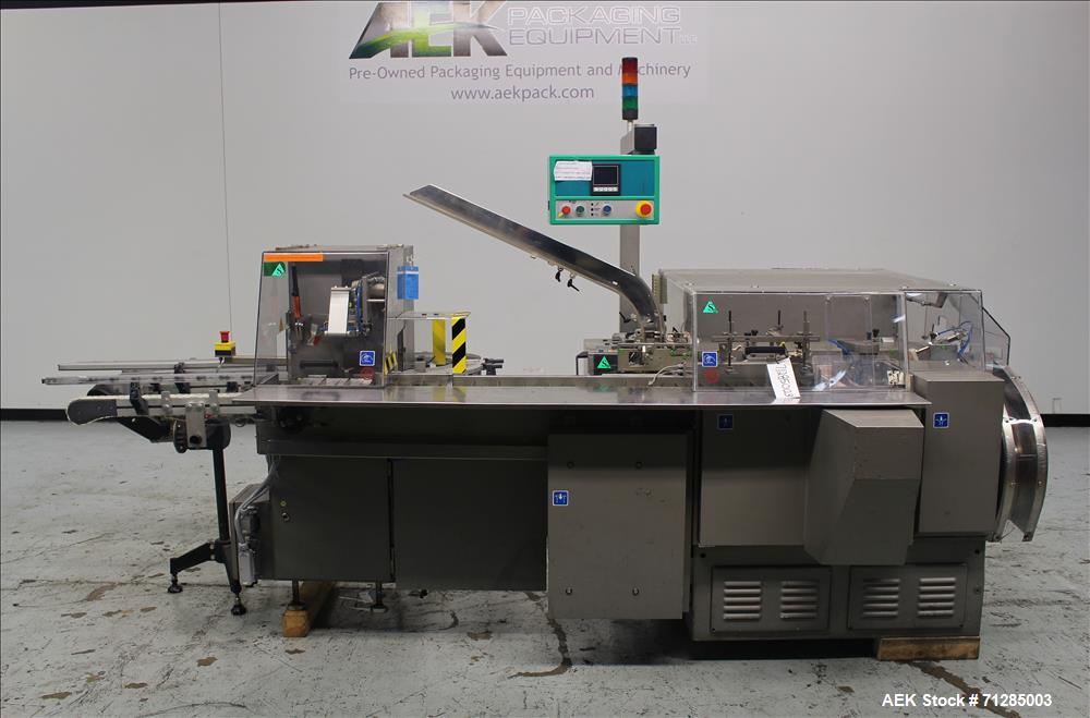 Used Marchesini Model BA 100 Automatic Horizontal Intermittent Motion Cartoner