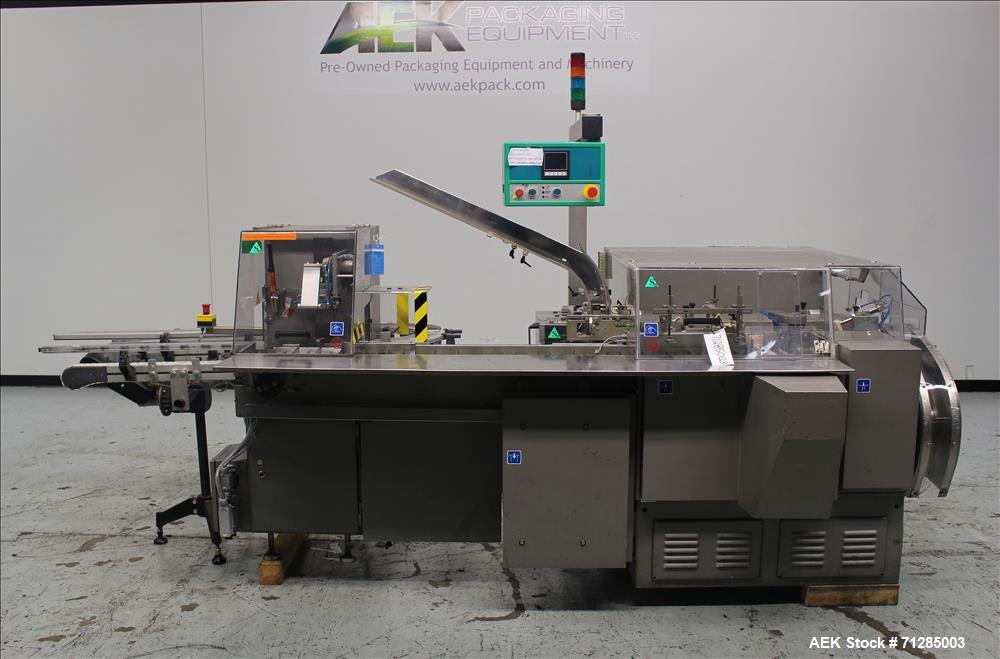 Used- Marchesini Model BA 100 Automatic Horizontal Intermittent Motion Cartoner