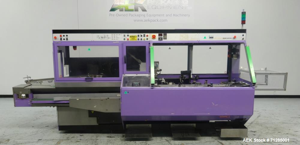 Used Marchesini Model M 140 Automatic Horizontal Reverse Tuck Cartoner