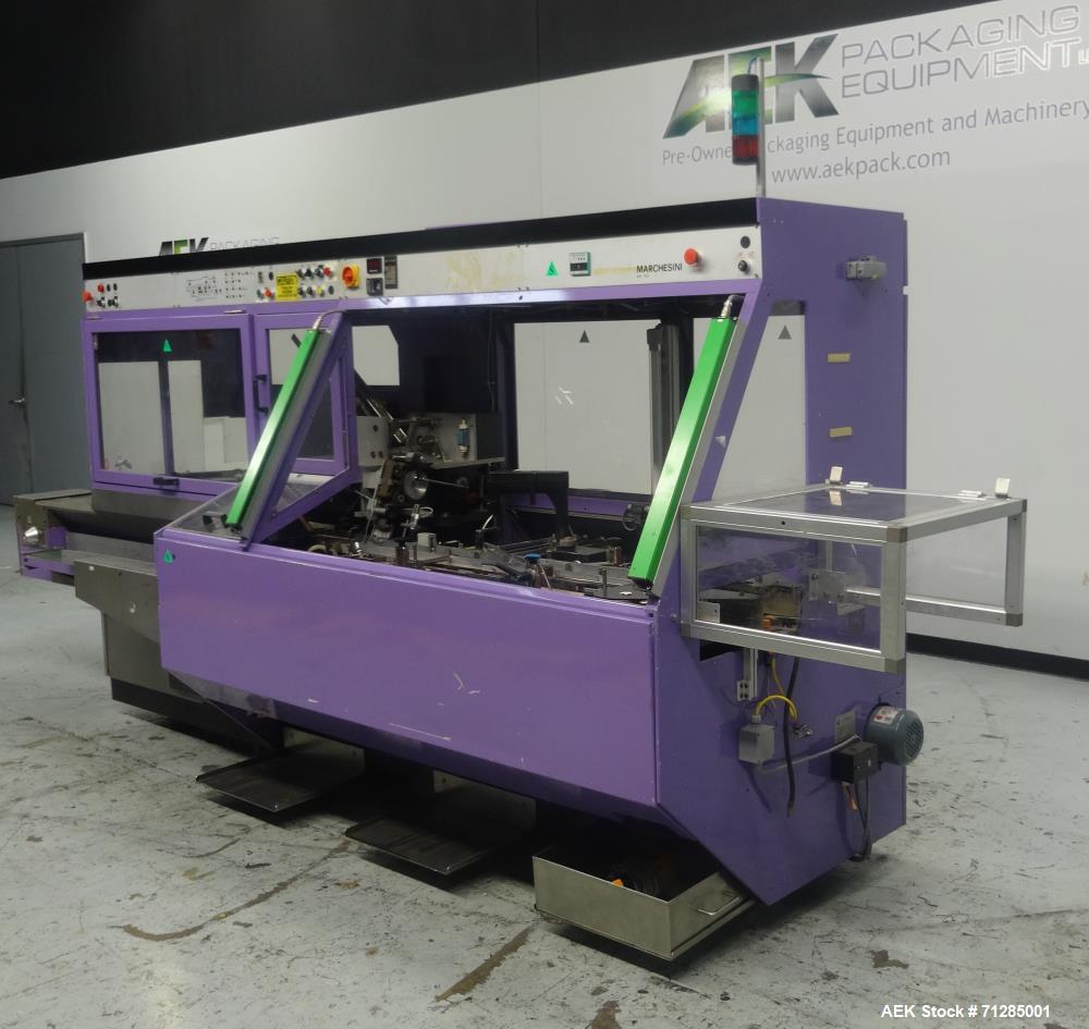 Used- Marchesini Model M 140 Automatic Horizontal Reverse Tuck Cartoner