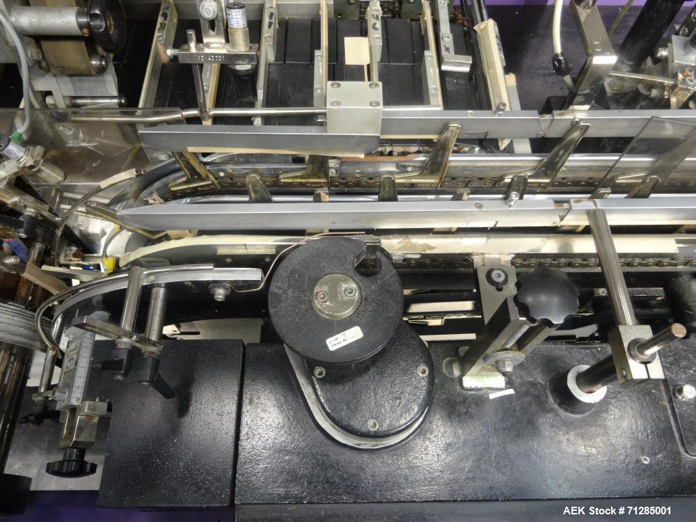 Used Marchesini Model M 140 Automatic Horizontal Reverse Tuck Cartoner