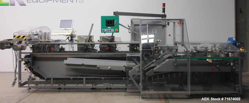 Used- Marchesini Model MA155A Continuous Motion Horizontal Blister Cartoner