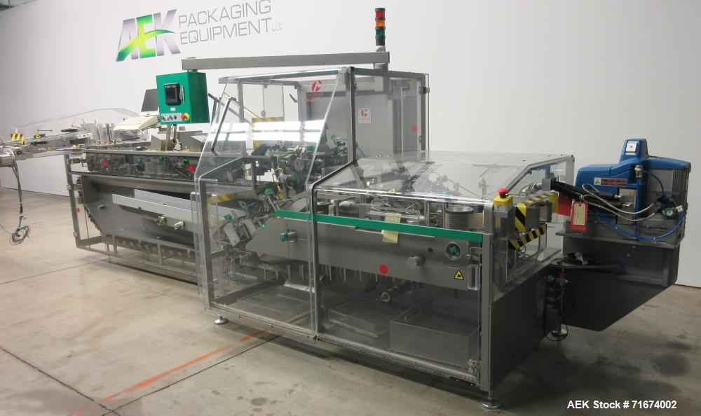 Used- Marchesini Model MA155A Continuous Motion Horizontal Blister Cartoner