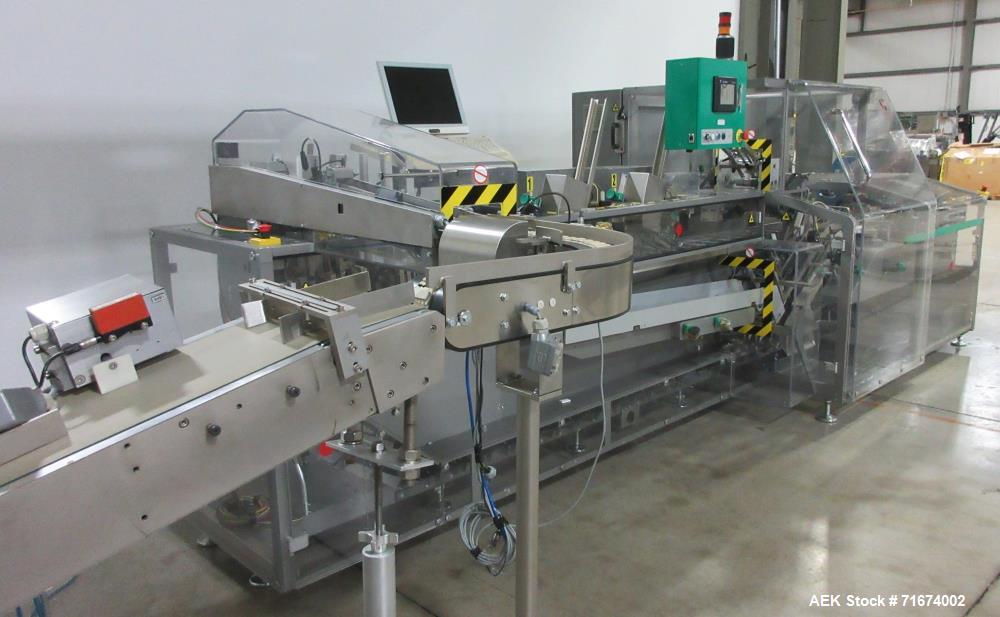 Used- Marchesini Model MA155A Continuous Motion Horizontal Blister Cartoner