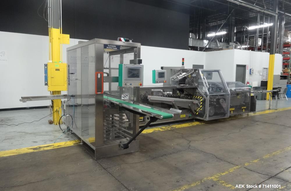 Used Marchesini Model MA352S Automatic Vial/Bottle Cartoner with Vison System