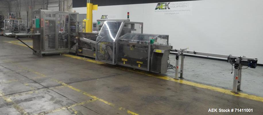 Used Marchesini Model MA352S Automatic Vial/Bottle Cartoner with Vison System