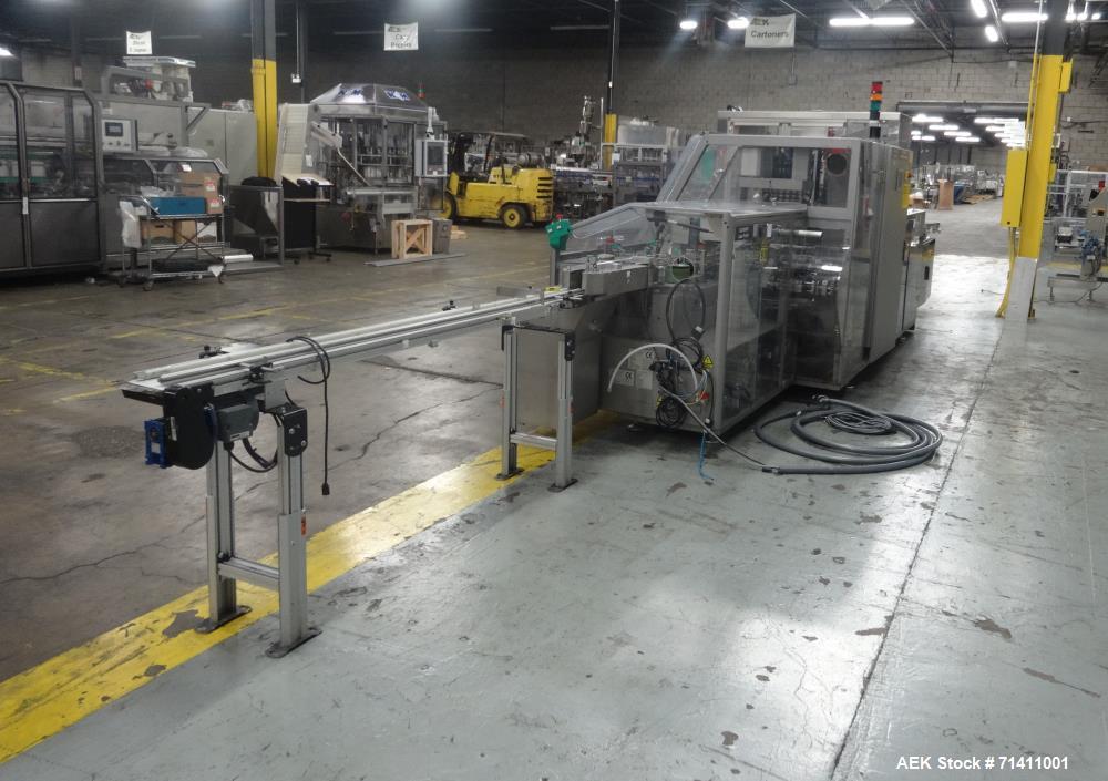 Used Marchesini Model MA352S Automatic Vial/Bottle Cartoner with Vison System