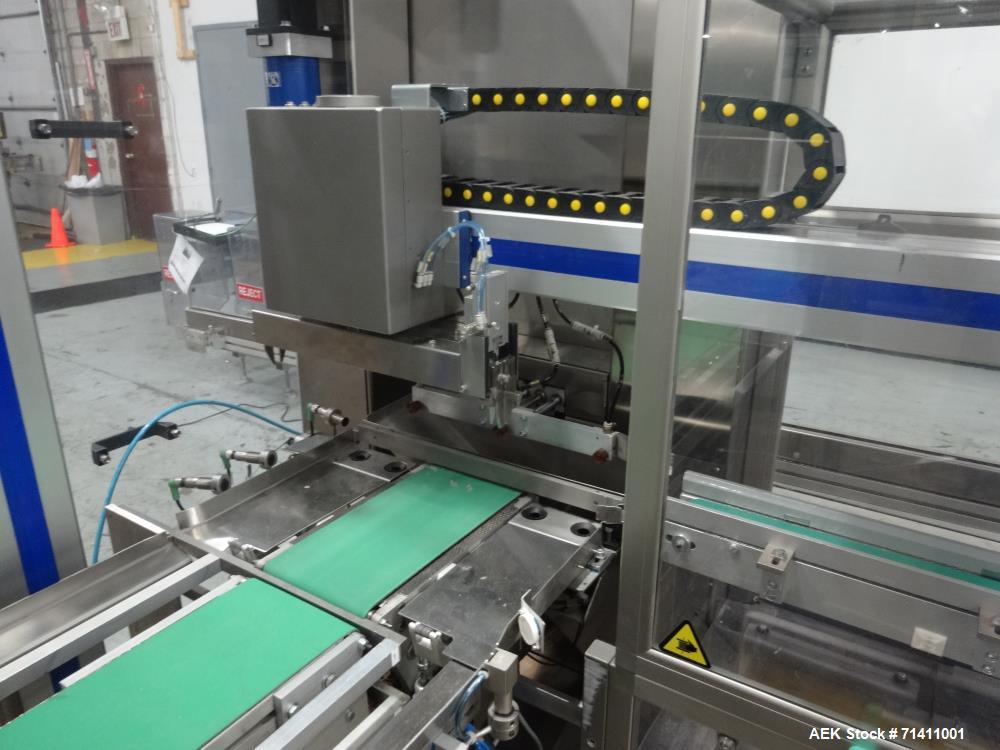 Used Marchesini Model MA352S Automatic Vial/Bottle Cartoner with Vison System