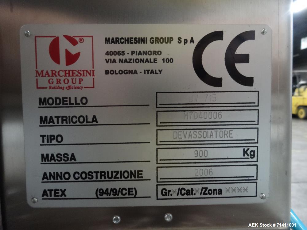 Used Marchesini Model MA352S Automatic Vial/Bottle Cartoner with Vison System