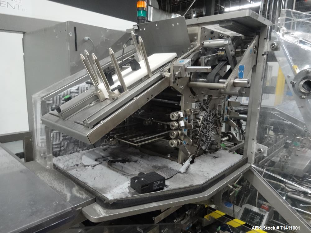 Used Marchesini Model MA352S Automatic Vial/Bottle Cartoner with Vison System